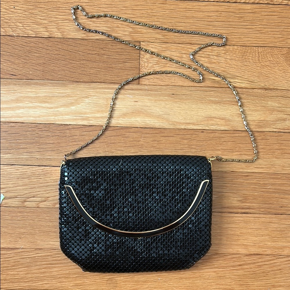 Black and Gold Clutch with Elegant Design